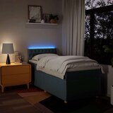 vidaXL box spring postelja z vzmetnico modra 100x200 cm blago, (21291256) | Shoptok.si