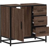vidaXL Kupaonski ormarić za umivaonik smeđi hrast 65x33x60 cm | shoptok.hr