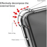 Techsuit Shockproof Clear Silicone prozirna maskica otporna na udarce za Honor 200 Lite | shoptok.hr