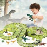 Loco Dinosaur Track - Dječja auto staza s dinosaurima (288 komada) - 1+1 GRATIS