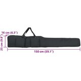 Torba za štap za pecanje crna 150 cm od tkanine Oxford | shoptok.hr