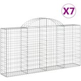  Lučne gabionske košare 7 kom 200x30x100/120cm pocinčano željezo | shoptok.hr