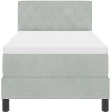  Krevet s opruga kutije Svijetlo siva 80 x 200 cm Baršun | shoptok.hr