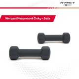 Worqout Fitness Dumbbells Neoprene Dumbbells Dumbell 1.0 kg 2 pcs - unisex | shoptok.hr