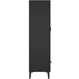  Visoka komoda crna 70 x 31 x 115 cm od konstruiranog drva | shoptok.hr