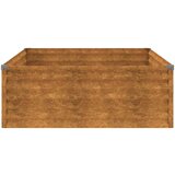  Povišena vrtna gredica 100 x 100 x 36 cm od čelika COR-TEN | shoptok.hr