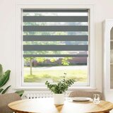 vidaXL Zavjesa zebra 110x150 cm širina tkanine 105,9 cm poliester | shoptok.hr