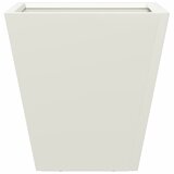  Vrtne sadilice 2 kom bijele 30x30x30 cm čelične | shoptok.hr