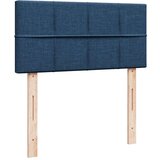 vidaXL Box spring postelja z vzmetnico modra 90x200 cm blago | Shoptok.si