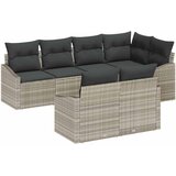  Set sofe 7 kom. Svjetlosiva poliratan 233,5 x 123,5 x 85 cm | Shoptok.si