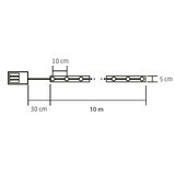  LED svetleći niz zlatna traka sa 100 LED dioda | ePonuda.com