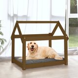 Krevet za pse smeđa boja meda 81x60x70 cm od masivne borovine | shoptok.hr
