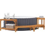  Okruženje za bubble bath polukružna Smeđa 252 x 112 x 55,5 cm | shoptok.hr