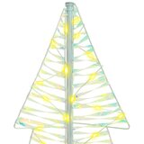 vidaXL Božićno drvce s 160 LED svjetlima Topla bijela 150 cm PET | shoptok.hr