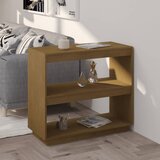 vidaXL knjižna omara medeno rjava 80x35x71 cm trdna borovina Cene