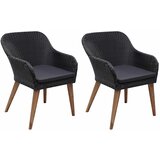  3-dijelni vrtni blagovaonski set crni | shoptok.hr
