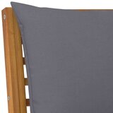  Klupa s tamnosivim jastucima 114 5 cm od bagremovog drva | shoptok.hr