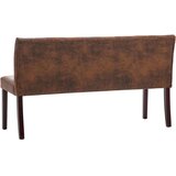 vidaXL klupa od umjetne brušene kože 148,5 cm smeđa | shoptok.hr