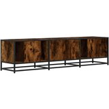 vidaXL TV ormarić dimljeni hrast 160x35x41cm konstruirano drvo i metal | shoptok.hr