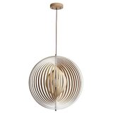  Drveni luster na sajli 1xE27/60W/230V Ø 43,5 cm masiv/furnir/bukva/kaučukovac Cene