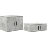  Ormar za pohranu u betonskoj sivoj boji 103x41x40 cm napravljen od drva | shoptok.hr