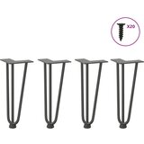 vidaXL Ukosnice noge za stol 4 kom antracit 30 cm čvrstog čelik | shoptok.hr