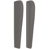  Uzglavlje s ušima sivo 93x23x118/128 cm od umjetne kože | shoptok.hr