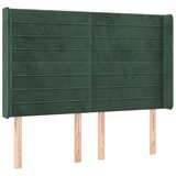  the living store vzglavje z ušesi temno zeleno 147x16x118/128 cm žamet - vzglavje, (21453719) | Shoptok.si