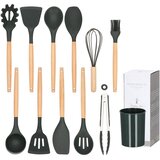  Kuhinjski set, 11 kom. crni | shoptok.hr