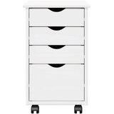  Mobilni ormar Bijelo 34 x 39 x 56 cm Čvrsto borovo drvo - Bijelo | shoptok.hr