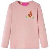  Dječja majica dugih rukava svjetloružičasta 116 | shoptok.hr