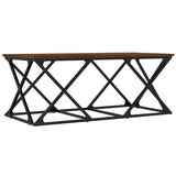 Maison Chic Klubska mizica - kavna mizica - Nizka mizica rjavi hrast 100x49x40 cm inženirski les, (21754507) Cene