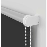 vidaXL Rolo zavjesa Blackout Black 140x210 cm Širina tkanine 136,6 cm | shoptok.hr