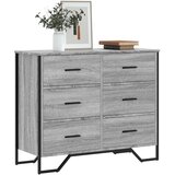 vidaXL Predalnik siva sonoma 91x35,5x74,5 cm inženirski les Cene