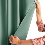 AmeliaHome Curtain BLACKOUT color mint style classic silver eyelets blackout 140x175 | shoptok.hr