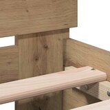  Krevetna konstrukcija Umjetnički hrast 203 x 95 x 70 cm | shoptok.hr