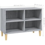 TV ormarić s nogama od drva boja hrasta sonome 69,5x30x50 cm | shoptok.hr