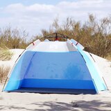 vidaXL Šotor za plažo za 2 osebi moder za hitro postavitev vodoodporen Cene