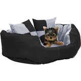 vidaXL dvostrani perivi jastuk za pse sivo-crni 65 x 50 x 20 cm | shoptok.hr
