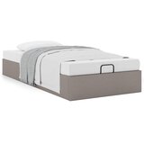  Otomanski okvir kreveta bez madraca smeđe-sivi 90x190cm tkanine | Eponuda.com