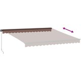 Tenda na ručno uvlačenje smeđa 400 x 350 cm | shoptok.hr