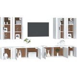vidaXL 8-dijelni set TV ormarića bijeliod konstruiranog drva | shoptok.hr