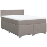 Maison Chic Box spring postelja - Vzmetna postelja z vzmetnico taupe 160x200 cm blago SL11632, (21884701) | Shoptok.si