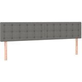 Maison Chic Posteljno vzglavje - Vzglavna omarica 2 kosa temno siv 80x5x78/88 cm blago, (22077285) | Shoptok.si