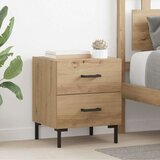  Nočna omarica s predalom 2 pcs Umetni hrast 40 x 35 x 47,5 cm, (5000107162) | Shoptok.si