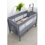 Freeon prenosna postelja Elephants z dvojnim dnom gray | Shoptok.si