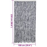  Zastor protiv muha srebrni 100 x 230 cm od šenila | shoptok.hr