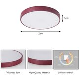  Brilagi - LED plafonsko svetlo POOL LED/36W/230V 3000/4000/6000K 30 cm bordo | Eponuda.com