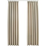 vidaXL Zatemnitvene zavese z obešali 2 kosa bež 140x175 cm, (20768172) | Shoptok.si