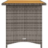  Vrtni stol s drvenom pločom sivi 110 x 68 x 70 cm od poliratana | shoptok.hr